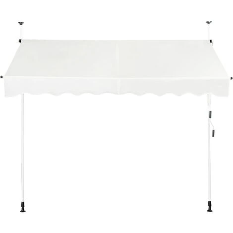 GOPLUS Store Banne Manuel Rétractable En Aluminium,Auvent Banne De Balcon Rétractable Avec Tissu Oxford,Hauteur Réglable 2-3M,Protection Solaire Et Pluie Pour Jardin (2,5X1,2M, Beige) 3 GOPLUS Store Banne Manuel Rétractable En Aluminium,Auvent Banne De Balcon Rétractable Avec Tissu Oxford,Hauteur Réglable 2-3M,Protection Solaire Et Pluie Pour Jardin (2,5X1,2M, Beige)