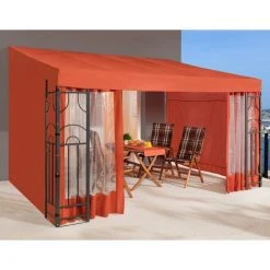 Quick-Star Ensemble De Rideaux 3 pièces Assortis Aux Tonnelles Murales De 300 x 400 cm -Pergola Soldes 49150704 4