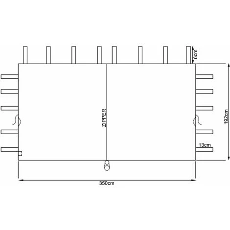 Quick-Star 2 Seitenteile Mit RV 250x192cm 350x192cm Für Pavillon Nizza 3x3m Seitenwand Taupe RAL 7006 6 Quick-Star 2 Seitenteile Mit RV 250x192cm 350x192cm Für Pavillon Nizza 3x3m Seitenwand Taupe RAL 7006 – Image 4