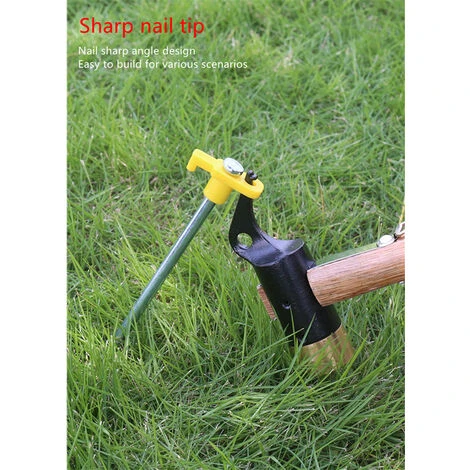 KARTOKNER 10 Piquets De Tente Robustes, Ancres Dures, Enjeux De Terrain, Accessoires De Camping, Acier Galvanisé (Jaune) 4 KARTOKNER 10 Piquets De Tente Robustes, Ancres Dures, Enjeux De Terrain, Accessoires De Camping, Acier Galvanisé (Jaune) – Image 2