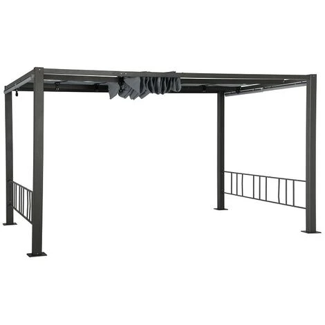 HESPERIDE Tonnelle Moai 3x4 M Ardoise Hespéride - Gris - Gris Ardoise 5 HESPERIDE Tonnelle Moai 3x4 M Ardoise Hespéride - Gris - Gris Ardoise – Image 3