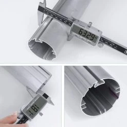 PEDY Auvent Rétractable, Auvent à Bras Repliable Avec Manivelle, Protection Solaire, Anti-UV Et Étanche, En Métal Et Polyester, Pour Cour, Balcon, Restaurant, Café (300 X 250 Cm, Bleu-Blanc) -Pergola Soldes 49637068 4