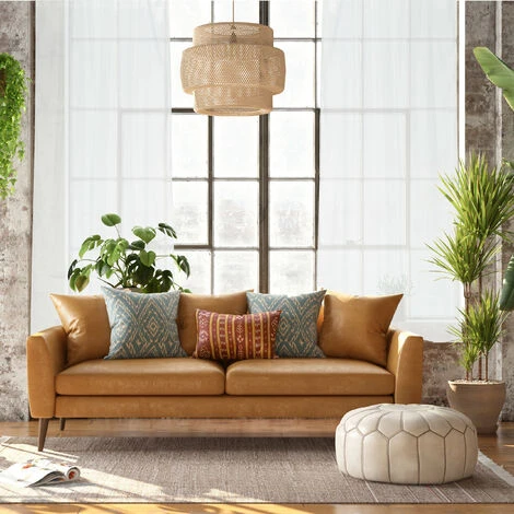 RELAXDAYS 8x Rideaux Voilage Blanc, Semi-transparents, Pour Salon Et Chambre, HxL : 145x140 Cm, Avec Boucles, Blanc 6 RELAXDAYS 8x Rideaux Voilage Blanc, Semi-transparents, Pour Salon Et Chambre, HxL : 145x140 Cm, Avec Boucles, Blanc – Image 4