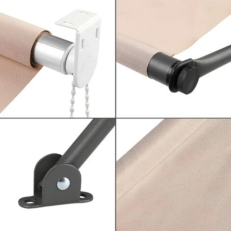 Homfa Auvent Rétractable 200 Cm Store Manuel Balcon Marquise Soleil Terrasse Hauteur Réglable Sans Perçage Kaki 5 Homfa Auvent Rétractable 200 Cm Store Manuel Balcon Marquise Soleil Terrasse Hauteur Réglable Sans Perçage Kaki – Image 3