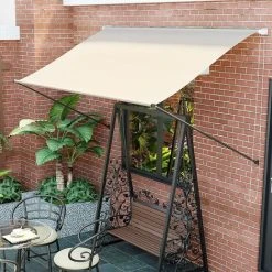 Homfa Auvent Rétractable 200 Cm Store Manuel Balcon Marquise Soleil Terrasse Hauteur Réglable Sans Perçage Kaki 11 Homfa Auvent Rétractable 200 Cm Store Manuel Balcon Marquise Soleil Terrasse Hauteur Réglable Sans Perçage Kaki -Pergola Soldes 49739214 5