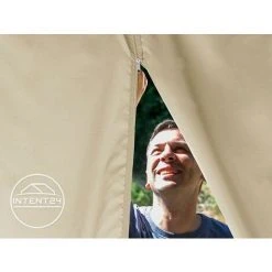 INTENT24.FR Rideaux (set De 4 Toiles) Pour Tonnelle De Jardin INTENT24 Sunset Classic 3x4 M Couleur Champagne - Champagne -Pergola Soldes 50003597 4