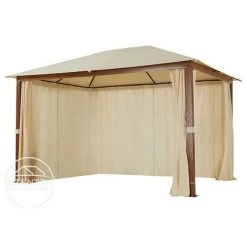 INTENT24.FR Rideaux (set De 4 Toiles) Pour Tonnelle De Jardin INTENT24 Forest Premium 3x4 M, Couleur Champagne - Champagne 8 INTENT24.FR Rideaux (set De 4 Toiles) Pour Tonnelle De Jardin INTENT24 Forest Premium 3x4 M, Couleur Champagne - Champagne -Pergola Soldes 50003635 3