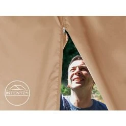 INTENT24.FR Rideaux (set De 4 Toiles) Pour Tonnelle De Jardin INTENT24 Sunset Premium, 3x4 M, Cappuccino - Taupe 9 INTENT24.FR Rideaux (set De 4 Toiles) Pour Tonnelle De Jardin INTENT24 Sunset Premium, 3x4 M, Cappuccino - Taupe -Pergola Soldes 50003710 4