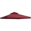 Outsunny Toile De Rechange Pour Pavillon Tonnelle Tente 3 X 3 M Polyester Haute Densité 180 G/m² Bordeaux - Rouge 2 Outsunny Toile De Rechange Pour Pavillon Tonnelle Tente 3 X 3 M Polyester Haute Densité 180 G/m² Bordeaux - Rouge -Pergola Soldes 50909175 1