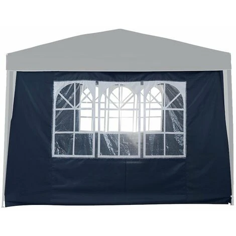 TERRE JARDIN Mur Fenêtre Pour Tonnelle Pliante Bleu 3x3 M 3 TERRE JARDIN Mur Fenêtre Pour Tonnelle Pliante Bleu 3x3 M