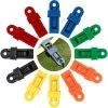 VERSAILLESFR Clip De Tente Multifonctionnel Pinces De Tente En Plastique Clip De Bâche Pour L'extérieur Camping Activités Et Randonnée 20 Pièces (Multicolore), Versailles