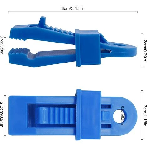 VERSAILLESFR Clip De Tente Multifonctionnel Pinces De Tente En Plastique Clip De Bâche Pour L'extérieur Camping Activités Et Randonnée 20 Pièces (Multicolore), Versailles 7 VERSAILLESFR Clip De Tente Multifonctionnel Pinces De Tente En Plastique Clip De Bâche Pour L'extérieur Camping Activités Et Randonnée 20 Pièces (Multicolore), Versailles – Image 5
