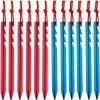 DKSFJKL 12 Pcs Clous De Tente Légers Et Lourds De Clous De Tente Clou Triangulaire Réglable Multi-Dents Pour Le Camping De Plein Air, Les Voyages à Pied, Les Plages Et Les Plages 18CM -Pergola Soldes 50995125 1