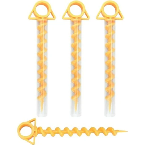 DKSFJKL 4 Pièces Clous De Tente, Clou De Tente En Plastique Jaune Pour La Fixation Du Tapis De Protection Contre Les Mauvaises Herbes De Jardin De Bâches De Pluie De Tente De Camping, Jaune 3 DKSFJKL 4 Pièces Clous De Tente, Clou De Tente En Plastique Jaune Pour La Fixation Du Tapis De Protection Contre Les Mauvaises Herbes De Jardin De Bâches De Pluie De Tente De Camping, Jaune