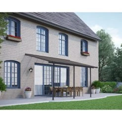 Palram - Canopia | Pergola Capri 3X4.3 Grise, Toiture Bronze