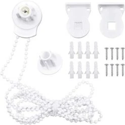 SUPERMARKET Fixations De Store Enrouleur - Supports De 25 Mm Pour Réparation De Stores Roulants - Kit De Réparation - Accessoires Pour Réparation De Rideaux Avec Chaîne Perlée Et Vis Pour Fenêtres，Superma