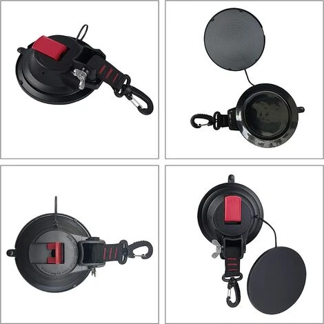 VERSAILLESFR Lot De 2 Ventouses D'ancrage Solides Pour Voiture Avec Crochet De Fixation Pour Auvent Latéral De Voiture, Bateau, Camping, Bâche, Tentes, Bagages, Bâches -Versailles 5 VERSAILLESFR Lot De 2 Ventouses D'ancrage Solides Pour Voiture Avec Crochet De Fixation Pour Auvent Latéral De Voiture, Bateau, Camping, Bâche, Tentes, Bagages, Bâches -Versailles – Image 3