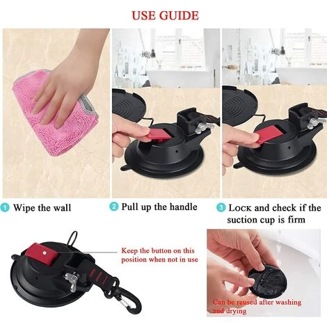 VERSAILLESFR Lot De 2 Ventouses D'ancrage Solides Pour Voiture Avec Crochet De Fixation Pour Auvent Latéral De Voiture, Bateau, Camping, Bâche, Tentes, Bagages, Bâches -Versailles 7 VERSAILLESFR Lot De 2 Ventouses D'ancrage Solides Pour Voiture Avec Crochet De Fixation Pour Auvent Latéral De Voiture, Bateau, Camping, Bâche, Tentes, Bagages, Bâches -Versailles – Image 5