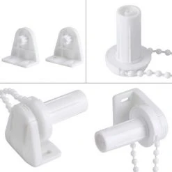 VERSAILLESFR Ensemble Embrayage Chaîne De Store Enrouleur Perle Ajustable Pour Store Rideau Voilage Tube 17mm Kit D'accessoires Support De Roue D'embrayage Poulie Latérale Kit De Réparation De Haute Qualité -Versailles -Pergola Soldes 51283164 4