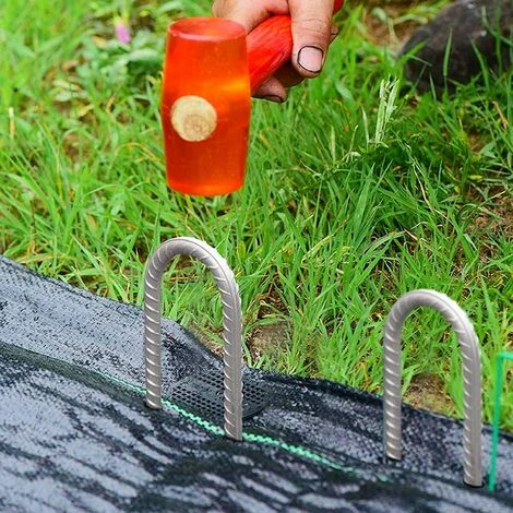 VERSAILLESFR 30 Cm - Piquets D'armature En Acier Galvanisé - Piquets D'ancrage En U - Piquets D'ancrage Pour Tentes, Tonnelles, Châteaux, Tentes, Trampolines, Trampolines, Filets De Football, Etc 4 Pièces -Versailles 6 VERSAILLESFR 30 Cm - Piquets D'armature En Acier Galvanisé - Piquets D'ancrage En U - Piquets D'ancrage Pour Tentes, Tonnelles, Châteaux, Tentes, Trampolines, Trampolines, Filets De Football, Etc 4 Pièces -Versailles – Image 4