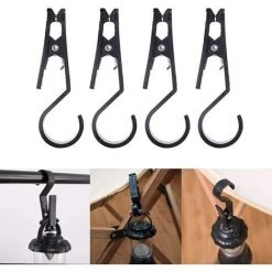 VERSAILLESFR Tonnelle à Clips Pour Auvents 12 Pièces Clip Tente Campagne Mousqueton Crochet Crochet Verrouillage Pour Tonnelle Clip Collier Toit Clip Pour Tentes Campagne En Plein Air Tente Fixe -Versailles -Pergola Soldes 51283273 3