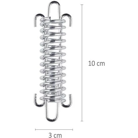 KARTOKNER 5 Pcs Fixations D'ombrage De Voile, Boucle De Corde De Ressort De Tente En Acier Inoxydable, Kit De Fixation Pour Voile De Jardin, Kit De Fixation Voile D'ombrage, Kit De Fixation De Voile Solaire 4 KARTOKNER 5 Pcs Fixations D'ombrage De Voile, Boucle De Corde De Ressort De Tente En Acier Inoxydable, Kit De Fixation Pour Voile De Jardin, Kit De Fixation Voile D'ombrage, Kit De Fixation De Voile Solaire – Image 2
