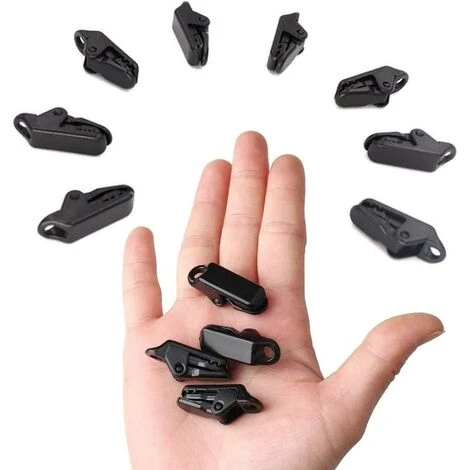 KARTOKNER 50 Pinces Clip Bache, Clip Tente, Clip En Plastique, Clips De Bâche De Tente En Plastique Tente Snaps Pour Camping Canopy Clamp Noir Clips 4 KARTOKNER 50 Pinces Clip Bache, Clip Tente, Clip En Plastique, Clips De Bâche De Tente En Plastique Tente Snaps Pour Camping Canopy Clamp Noir Clips – Image 2