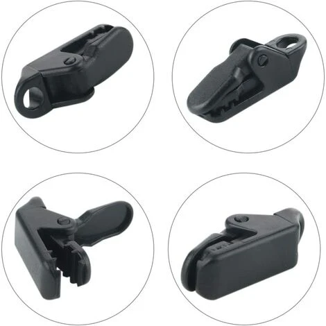 KARTOKNER 50 Pinces Clip Bache, Clip Tente, Clip En Plastique, Clips De Bâche De Tente En Plastique Tente Snaps Pour Camping Canopy Clamp Noir Clips 5 KARTOKNER 50 Pinces Clip Bache, Clip Tente, Clip En Plastique, Clips De Bâche De Tente En Plastique Tente Snaps Pour Camping Canopy Clamp Noir Clips – Image 3
