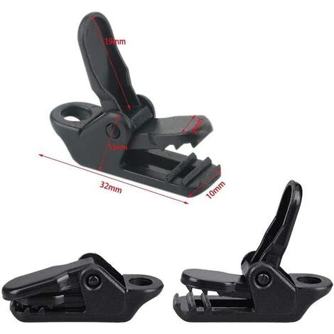 KARTOKNER 50 Pinces Clip Bache, Clip Tente, Clip En Plastique, Clips De Bâche De Tente En Plastique Tente Snaps Pour Camping Canopy Clamp Noir Clips 6 KARTOKNER 50 Pinces Clip Bache, Clip Tente, Clip En Plastique, Clips De Bâche De Tente En Plastique Tente Snaps Pour Camping Canopy Clamp Noir Clips – Image 4