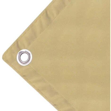 YOUTHUP écran De Balcon En Tissu Oxford 75x600 Cm Beige 5 YOUTHUP écran De Balcon En Tissu Oxford 75x600 Cm Beige – Image 3