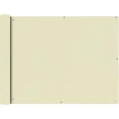 YOUTHUP écran De Balcon En Tissu Oxford 90x600 Cm Crème