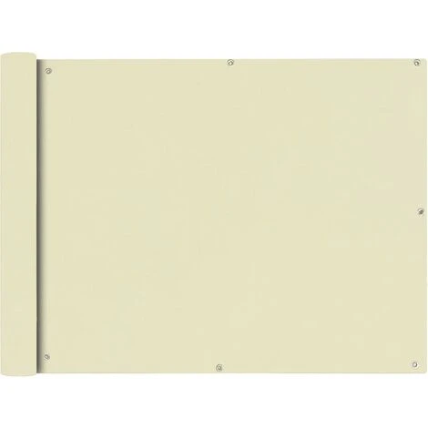 YOUTHUP écran De Balcon En Tissu Oxford 90x600 Cm Crème 3 YOUTHUP écran De Balcon En Tissu Oxford 90x600 Cm Crème