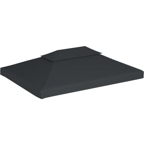 YOUTHUP Toile De Belvédère 2 Niveaux 310 G/m2 4 X 3 M Anthracite 4 YOUTHUP Toile De Belvédère 2 Niveaux 310 G/m2 4 X 3 M Anthracite – Image 2