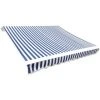 YOUTHUP Toit D'auvent Toile Bleu Et Blanc 3x2,5 M (Cadre Non Inclus) - Bleu -Pergola Soldes 51858079 1