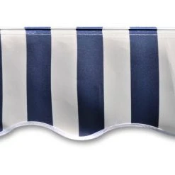 YOUTHUP Toit D'auvent Toile Bleu Et Blanc 3x2,5 M (Cadre Non Inclus) - Bleu -Pergola Soldes 51858079 4