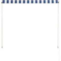 YOUTHUP Auvent Rétractable 100x150 Cm Bleu Et Blanc - Bleu 11 YOUTHUP Auvent Rétractable 100x150 Cm Bleu Et Blanc - Bleu -Pergola Soldes 51858605 5