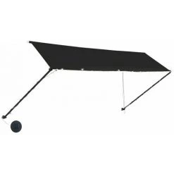 YOUTHUP Auvent Rétractable Avec LED 400x150 Cm Anthracite - Gris 9 YOUTHUP Auvent Rétractable Avec LED 400x150 Cm Anthracite - Gris -Pergola Soldes 51858661 3