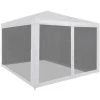 YOUTHUP Tente De Réception Avec 4 Parois En Maille 3 X 3 M - Noir -Pergola Soldes 51867433 1