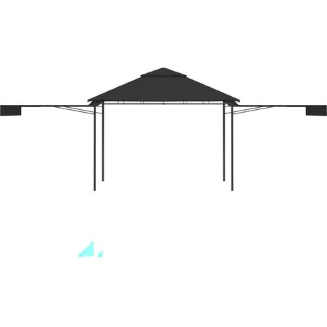 YOUTHUP Belvédère Et Double Toits étentus 3x3x2,75 M Anthracite 180g/m2 - Gris 6 YOUTHUP Belvédère Et Double Toits étentus 3x3x2,75 M Anthracite 180g/m2 - Gris – Image 4