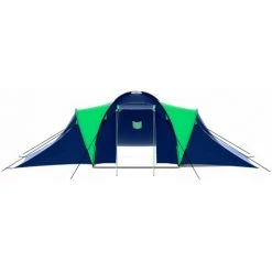 YOUTHUP Tente De Camping 9 Personnes Bleu Et Vert - Multicolore -Pergola Soldes 51870233 4