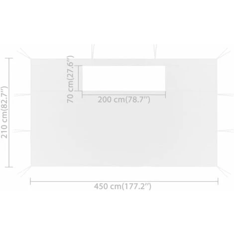 YOUTHUP Parois Latérales De Belvédère Avec Fenêtres 2 Pcs Blanc - Blanc 7 YOUTHUP Parois Latérales De Belvédère Avec Fenêtres 2 Pcs Blanc - Blanc – Image 5