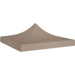 YOUTHUP Toit De Tente De Réception 3x3 M Taupe 270 G/m² - Taupe