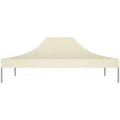 YOUTHUP Toit De Tente De Réception 4x3 M Crème 270 G/m² - Crème -Pergola Soldes 51886313 3