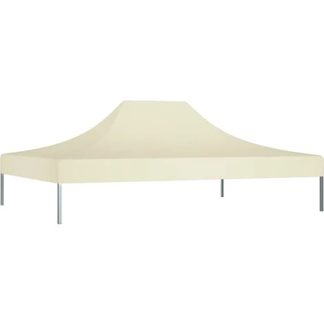 YOUTHUP Toit De Tente De Réception 4,5x3 M Crème 270 G/m² - Crème 4 YOUTHUP Toit De Tente De Réception 4,5x3 M Crème 270 G/m² - Crème – Image 2