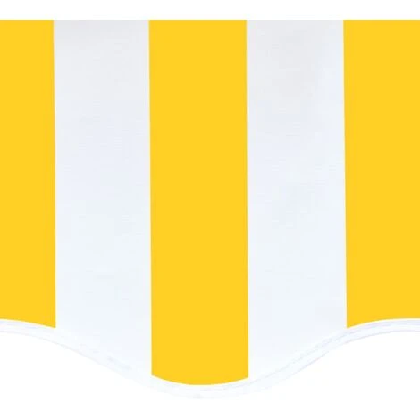 YOUTHUP Tissu De Remplacement Pour Auvent Jaune Et Blanc 6x3,5 M 7 YOUTHUP Tissu De Remplacement Pour Auvent Jaune Et Blanc 6x3,5 M – Image 5