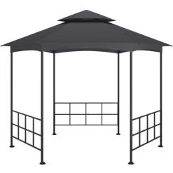 YOUTHUP Belvédère Avec Parois 3,1x2,7 M Anthracite - Anthracite -Pergola Soldes 51889606 4