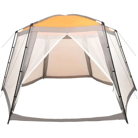 YOUTHUP Tente De Piscine Tissu 660x580x250 Cm Gris 5 YOUTHUP Tente De Piscine Tissu 660x580x250 Cm Gris – Image 3