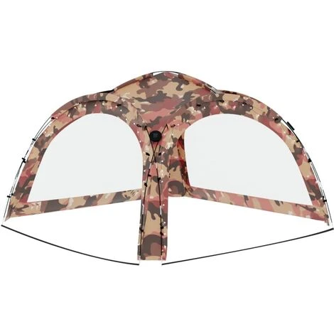 YOUTHUP Tente De Réception Avec LED Et 4 Parois 3,6x3,6x2,3m Camouflage - Multicolore 7 YOUTHUP Tente De Réception Avec LED Et 4 Parois 3,6x3,6x2,3m Camouflage - Multicolore – Image 5