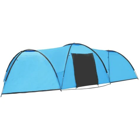 YOUTHUP Tente Igloo De Camping 650x240x190 Cm 8 Personnes Bleu 6 YOUTHUP Tente Igloo De Camping 650x240x190 Cm 8 Personnes Bleu – Image 4