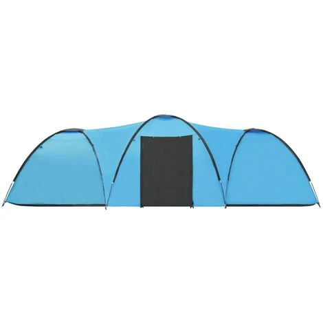 YOUTHUP Tente Igloo De Camping 650x240x190 Cm 8 Personnes Bleu 7 YOUTHUP Tente Igloo De Camping 650x240x190 Cm 8 Personnes Bleu – Image 5